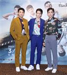 呂孟宇、初孟軒、商鼎出席電影「青春換日線」首映。（記者邱榮吉/攝影）