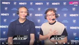 ▲潘忠韋重回主播台擔任球評。（圖／翻攝自MOMO SPORTS YT）