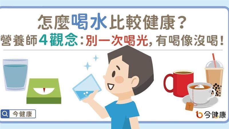 水不是有喝就好　營養師教簡單4觀念