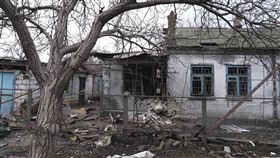 烏克蘭的馬立波市受到俄軍襲擊。（圖／美聯社／達志影像）