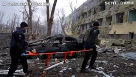 烏克蘭婦幼醫院遭轟炸（圖／AP授權）