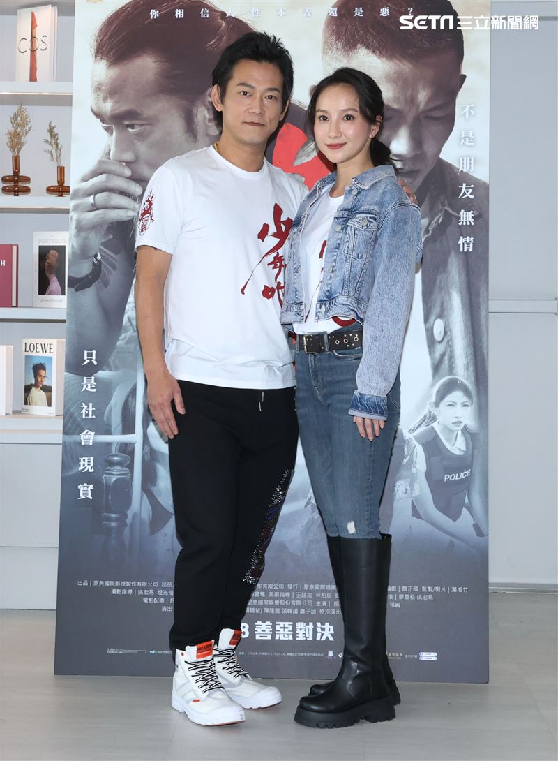 「少年吔」顏正國導演、張寗。（記者邱榮吉/攝影）