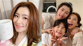 任家萱素顏同框老婆：戀愛的女人最美