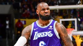 ▲「詹皇」詹姆斯（LeBron James）爆砍50分，帶領湖人贏球。（圖／翻攝自湖人推特）