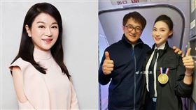 成龍要正妹空姐電話地址！周玉蔻開嗆：真的是老不「羞」耶（圖／翻攝自周玉蔻臉書、明星娱闻联播微博）