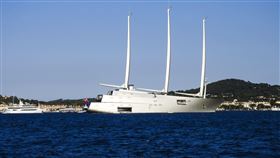 巨型遊艇「SY A」（圖／美聯社／達志影像）