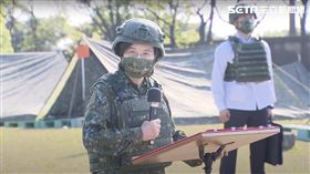 蔡英文、教召、迷彩服、林口、陸軍206旅（記者黎冠志攝影）