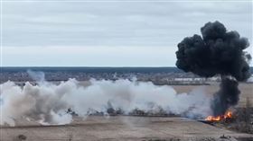  「俄羅斯佔領者就是這樣死的」　烏軍總參謀部公布擊毀俄直升機影片。烏克蘭武裝部隊參謀總部臉書