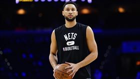 ▲籃網西蒙斯（Ben Simmons）歸隊時間遙遙無期。（圖／美聯社／達志影像）