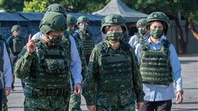 蔡英文視察教召、國軍、軍人。（圖／總統府提供）