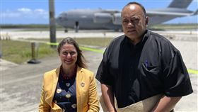 ▲東加王國總理總理索瓦萊尼（右）確診COVID-19。（圖／美聯社／達志影像）