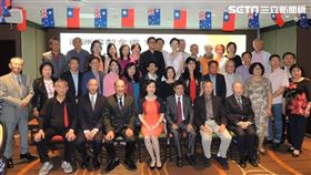 雪梨僑界自主發起「澳洲雪梨全僑支持CPTPP & FTA for Taiwan」活動，駐雪梨辦事處長范惠君致詞。（圖／外交部提供）