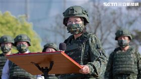 蔡英文視察教召、國軍、軍人。（圖／總統府提供）