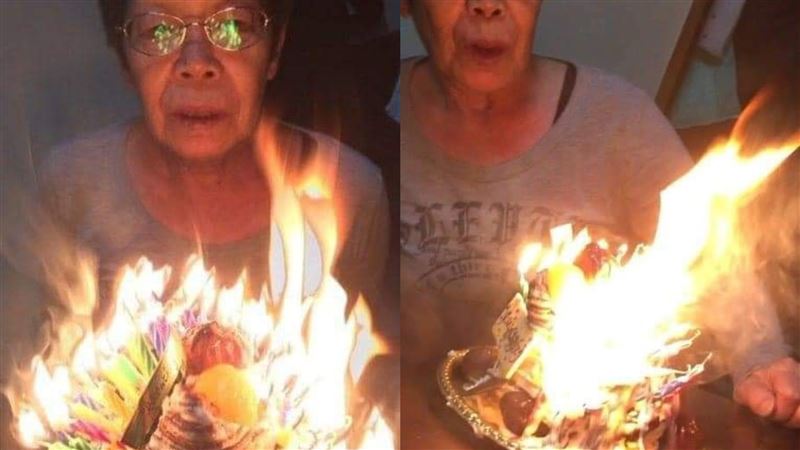 阿嬤許完願「蛋糕發爐了」　網笑瘋