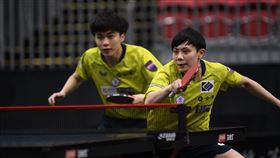 ▲「黃金混雙」林昀儒和鄭怡靜，搶下WTT桌球大滿貫新加坡站冠軍戰門票。（圖／取自WTT官方IG）