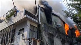 永和頂加失火。（圖／翻攝畫面）