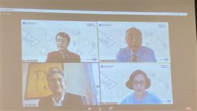 《Dia：gram》期刊今舉辦「COVID-19下的檢測與診斷躍進 亞太區診斷論壇」，肝病防治基金會總執行長楊培銘（右上）受邀分享台灣經驗。（圖／記者簡浩正攝影）