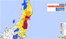 20220316日本地震（圖／翻攝自日本氣象廳）