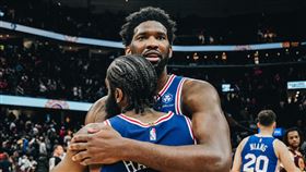 ▲恩比德（Joel Embiid）攻下35分，76人「3巨頭」合砍81分。（圖／翻攝自76人推特）
