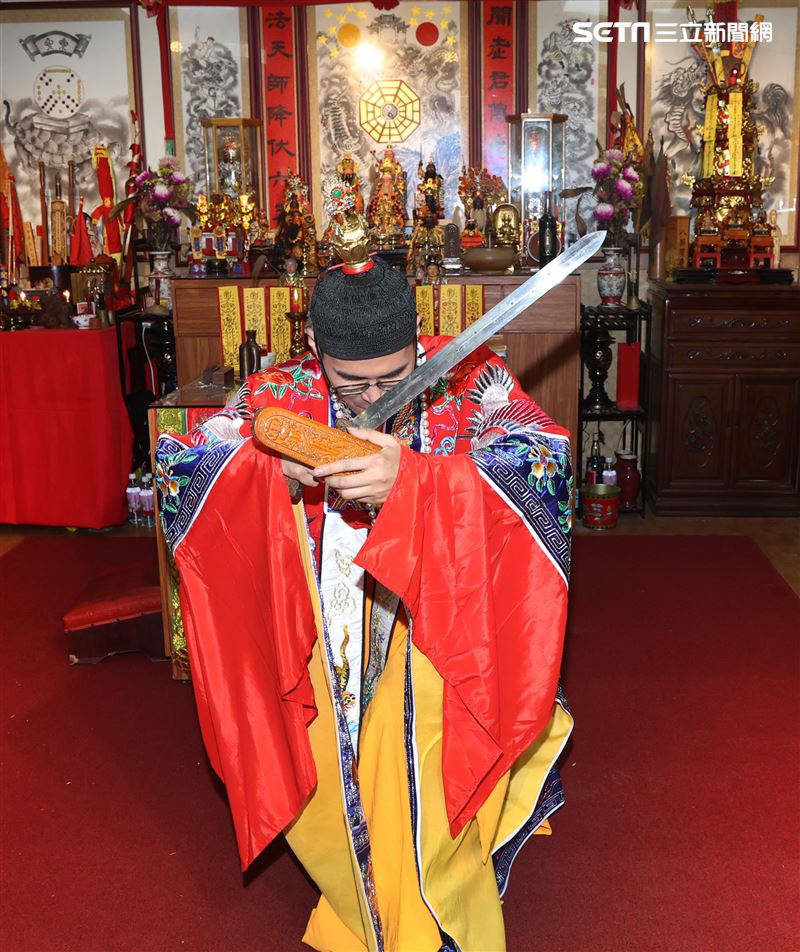 電影「頭七」千葉道長三立新聞網專訪。（記者邱榮吉/攝影）