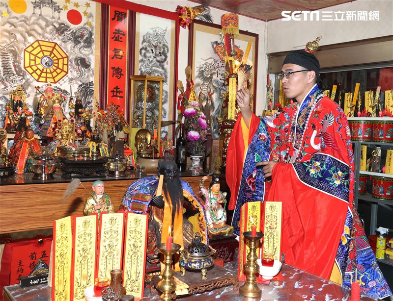 電影「頭七」千葉道長三立新聞網專訪。（記者邱榮吉/攝影）