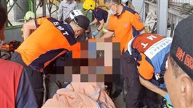 台南,垃圾掩埋場,男員工,工安意外,脫困,骨折