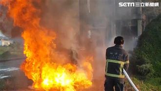苗栗阿嬤遭撞死　肇逃賓士竟火燒車
