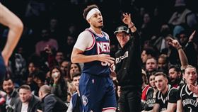 ▲柯瑞弟（Seth Curry）投進7顆三分球。（圖／翻攝自籃網推特）