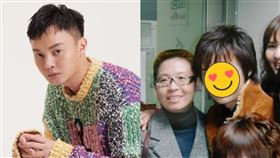 許富凱（右）PO出與丁曉雯的嫩照。（翻攝自臉書）