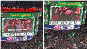 球場玩「親吻鏡頭」！她嗨親隔壁男　下秒尬爆…男友現身了（示意圖／翻攝自TikTok帳號「ahgahoeee」