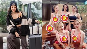 拐拐揪女神好友們泡美人湯。（圖／翻攝自lalababy625 IG）