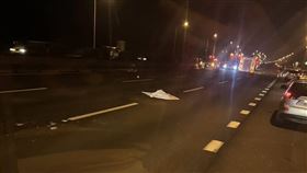 車禍,國道,中山高,高科段,騎士誤闖