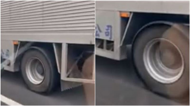 貨車經過「狂啪啪」　內行人驚：快逃