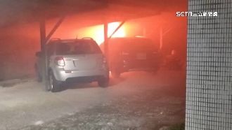 退休海關進宿舍遭擋　竟燒管理員愛車