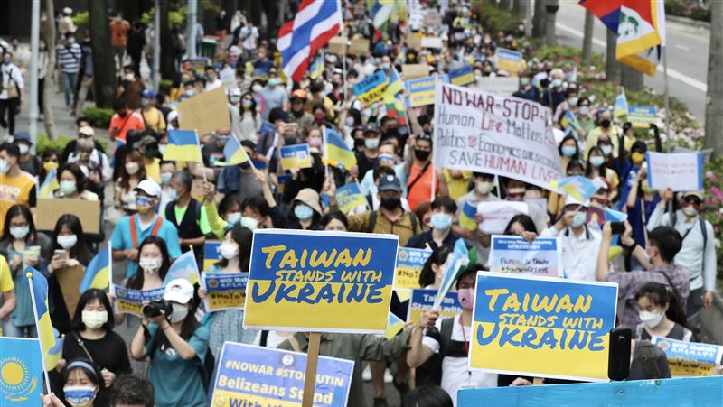 俄烏戰爭屆週年　台烏克蘭陣線辦活動聲援