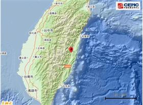 台灣6.6強震大陸也有感：福州好晃（圖／翻攝自中國地震台網）