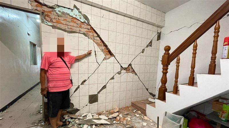 強震台東災情慘！民宅破國小如遭轟炸