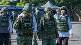 蔡英文視察教召、國軍、軍人。（圖／總統府提供）