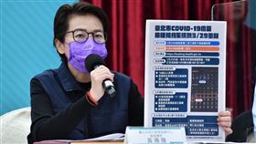 台北市長柯文哲、副市長蔡炳坤、副市長黃珊珊出席台北市政府防疫記者會（圖／台北市政府提供）