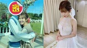 阿樂昨突曬披上婚紗照，透露今天將宣布好消息。（圖／翻攝自阿樂林妤臻IG）