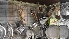 麵切、麵簍子、煮麵杓、笊籬、切仔麵，讀者提供