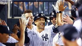 ▲史坦頓（Giancarlo Stanton）單場2安，洋基3轟金鶯。（圖／路透社／達志影像）