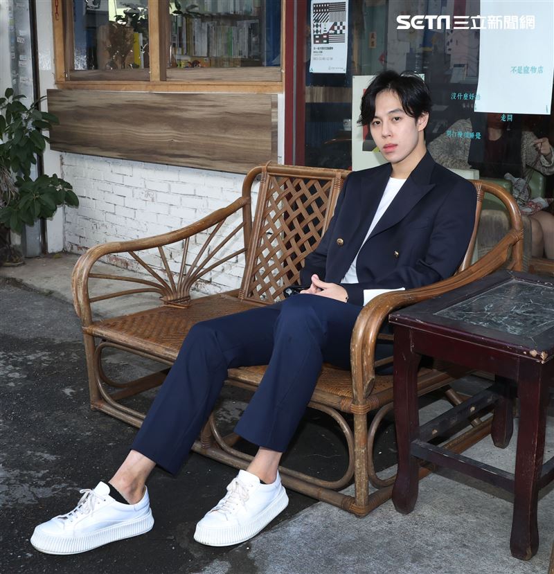 孫麥傑三立新聞網專訪。（記者邱榮吉/攝影）