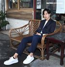 孫麥傑三立新聞網專訪。（記者邱榮吉/攝影）