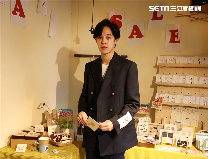 孫麥傑三立新聞網專訪。（記者邱榮吉/攝影）