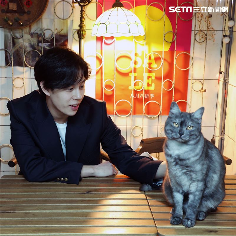 孫麥傑三立新聞網專訪。（記者邱榮吉/攝影）