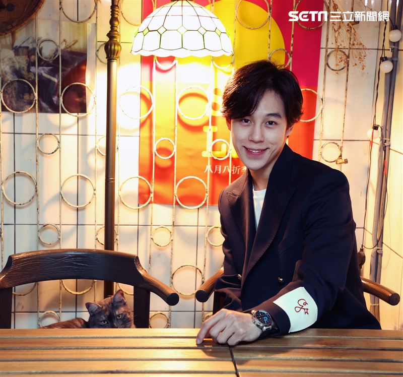 孫麥傑三立新聞網專訪。（記者邱榮吉/攝影）