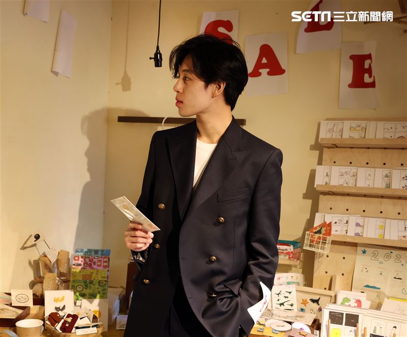 孫麥傑三立新聞網專訪。（記者邱榮吉/攝影）