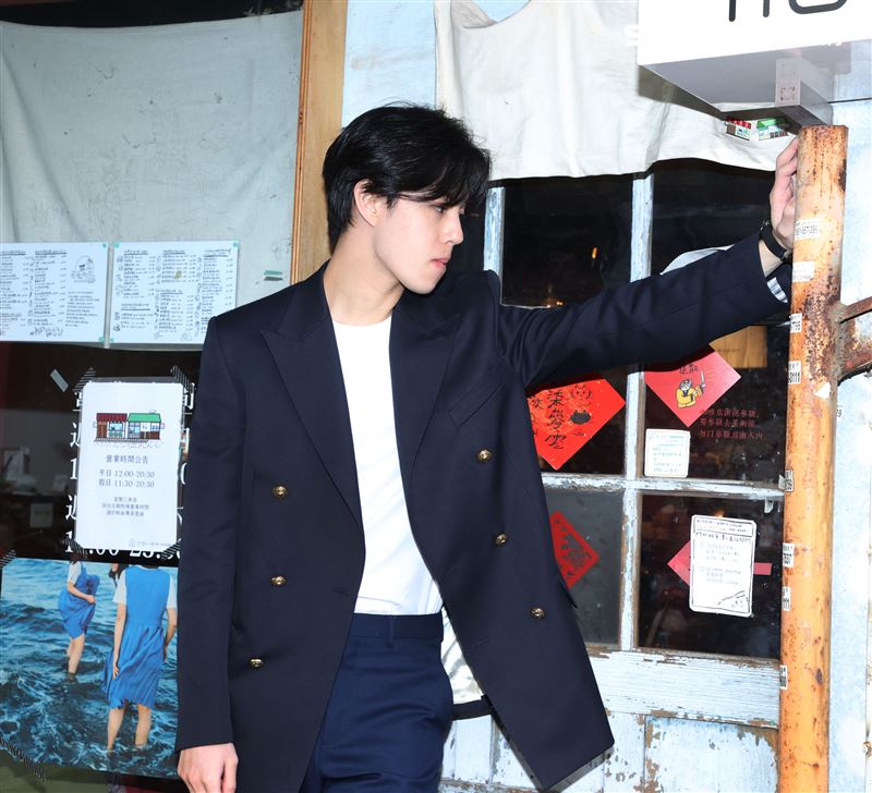 孫麥傑三立新聞網專訪。（記者邱榮吉/攝影）