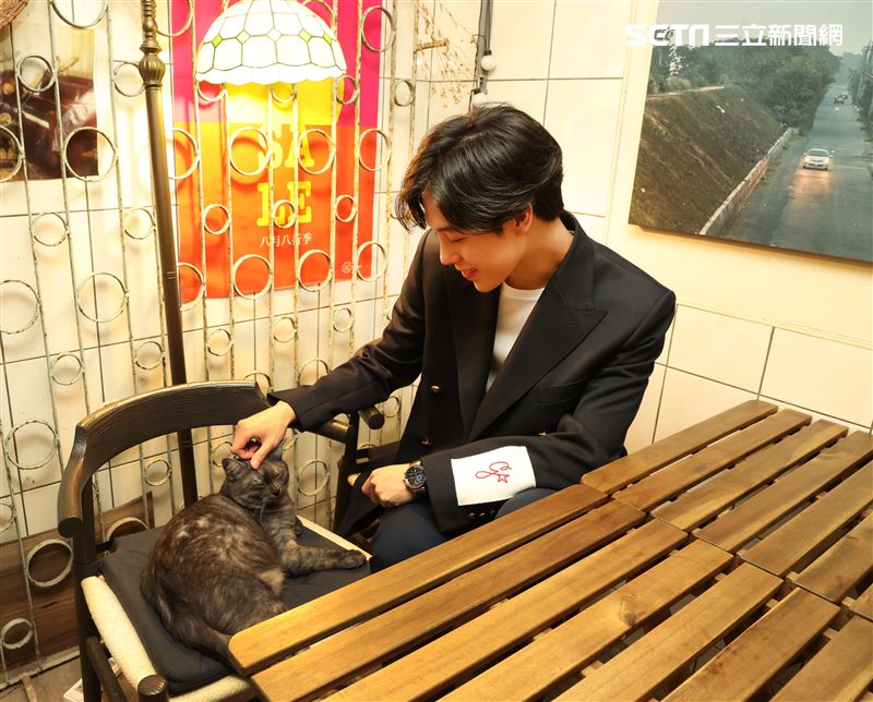 孫麥傑三立新聞網專訪。（記者邱榮吉/攝影）